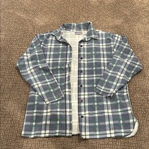 Northcrest Green Plaid Button Down Shirt